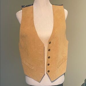 Tan Suede Vest